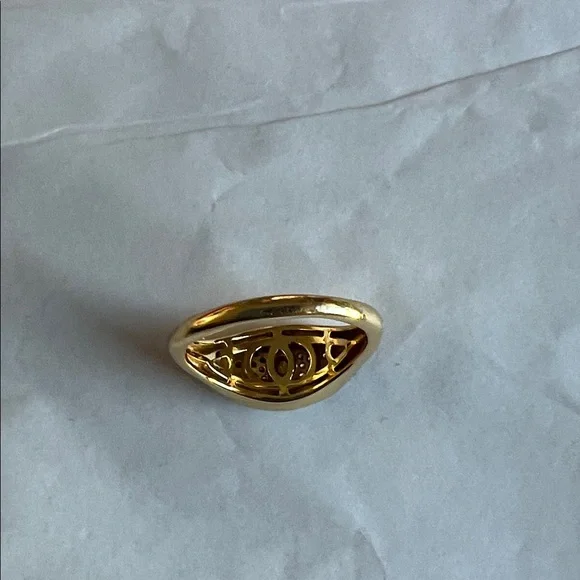Evil eye ring cubic zirconia 14k over sterling NWT - Picture 5 of 7